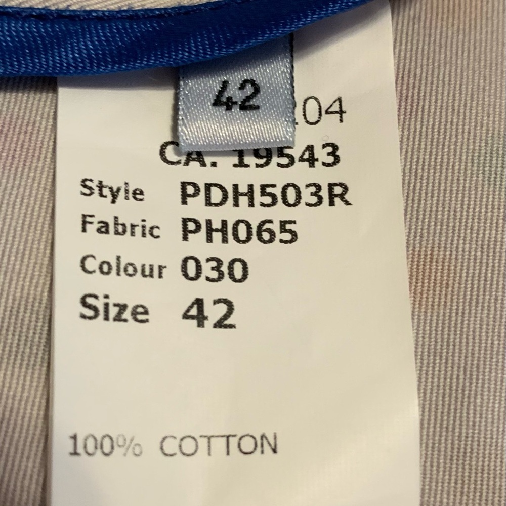 PAUL SMITH Blue collection ladies 100% cotton size 10 Polka Dot coat GUC - Picture 8 of 15